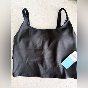 Zella “Hey Nuts” Zeal Longline Bra – Black – Size Large (NWT)